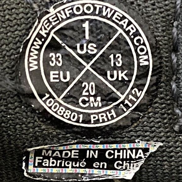 Keen Kids Sandal Size 1 Gray Outdoor Waterproof Slip On - Picture 8 of 8